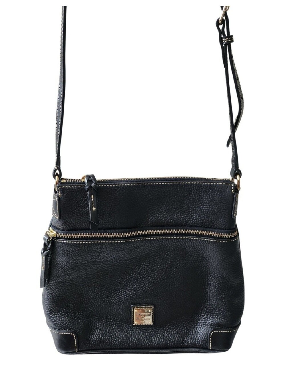 Dooney Black Leather Crossbody Bag